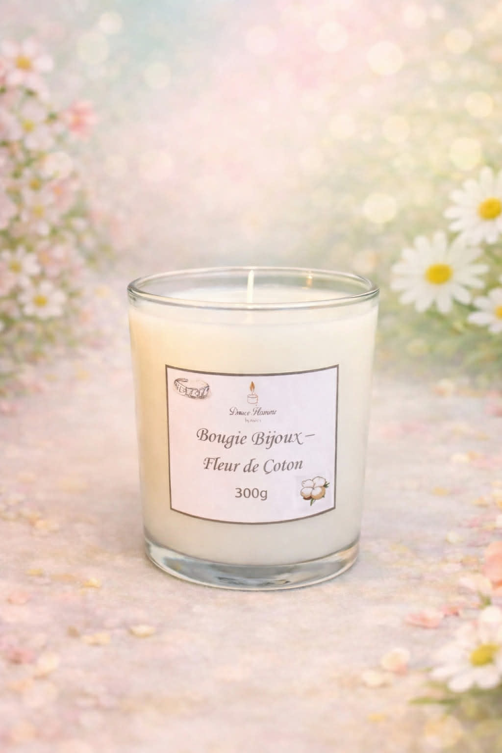 Bougie Bijoux - Fleur de coton