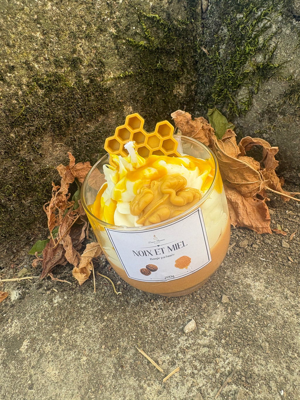 Édition limitée - Bougie Noix et Miel - 200g